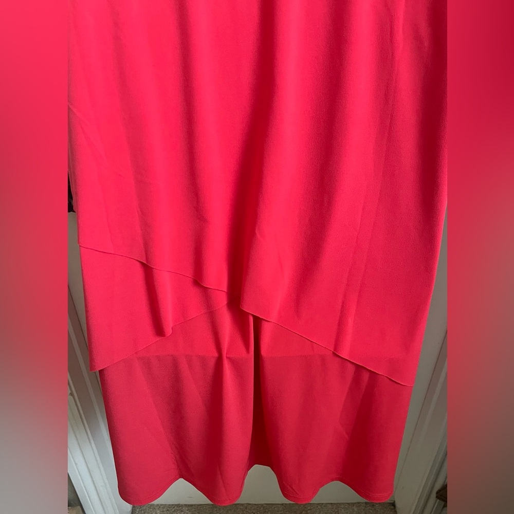 Susan Graver Midi Liquid Knit Sleeveless Tiered V-neckline Dress Size XL Petite - Picture 8 of 11